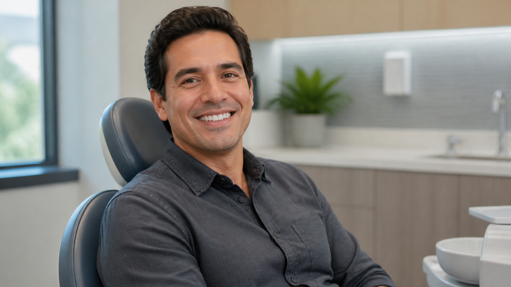 A smiling patient at Bright Dental Hoffman Estates